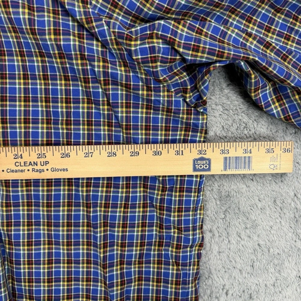 Ralph Lauren Shirt Mens 4XB Classic Fit Multicolor Plaid 100% Cotton Pony Preppy